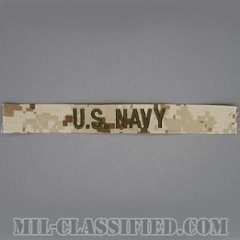 U.S.NAVY [MARPAT/デザート/ネームテープ/生地テープパッチ]の画像