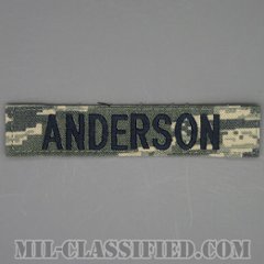ANDERSON [ABU/ブルー刺繍/空軍ネームテープ/ベルクロ付パッチ]の画像
