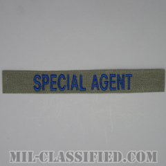 SPECIAL AGENT（Office of Special Investigations(OSI)/アメリカ空軍特別捜査局特別捜査官） [サブデュード/ブルー刺繍/空軍ネームテープ/パッチ]の画像