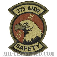 第375航空機動航空団（375th Air Mobility Wing）[OCP/メロウエッジ/ベルクロ付パッチ]の画像