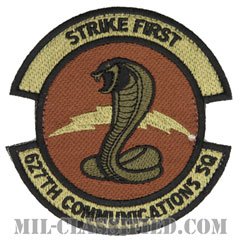 第627通信隊（627th Communications Squadron）[OCP/カットエッジ/ベルクロ付パッチ]の画像