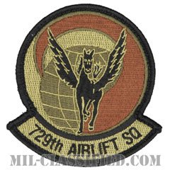 第729空輸隊（729th Airlift Squadron）[OCP/メロウエッジ/ベルクロ付パッチ]の画像