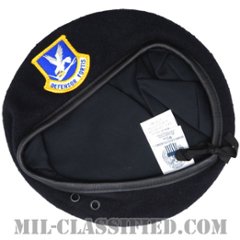 ダークブルーベレー (空軍警備隊 (セキュリティーフォース・下士官用))（Dark Blue Wool Beret）[ベレー帽/ベレーフラッシュ付/空気穴(アイレット)付]の画像