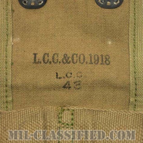 米軍 M1918 M1911/M1911A1(ガバメント)用 カーキ マガジンポーチ [1点物]画像