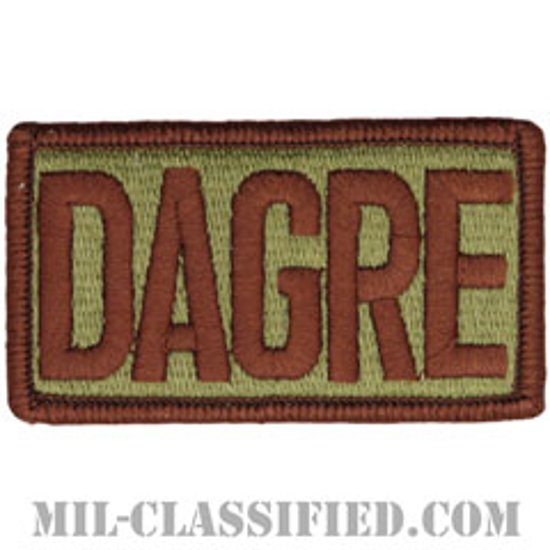 DAGRE（航空機地上対応対処展開チーム）（Deployed Aircraft Ground Response Element）[OCP/メロウエッジ/ベルクロ付パッチ]画像