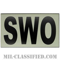 SWO（スタッフウェザーオフィサー）（Staff Weather Officer）[IR（赤外線）反射素材/3.5インチ幅/ベルクロ付パッチ]の画像