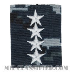 大将（Admiral (ADM)）[NWU Type1/ゴアテックスパーカー用スライドオン階級章]の画像
