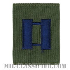 大尉（Captain (CPT)）[サブデュード（Subdued）/ゴアテックスパーカー用スライドオン空軍階級章]の画像