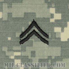 伍長（Corporal (CPL)）[UCP（ACU）/階級章/キャップ用縫い付けパッチ]の画像