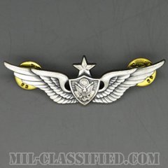 航空機搭乗員章 (シニア・エアクルー)（Aviation Badge (Aircrew), Senior）[カラー/1960s/燻し銀（銀張り・Silver Filled）/バッジ/中古1点物]の画像