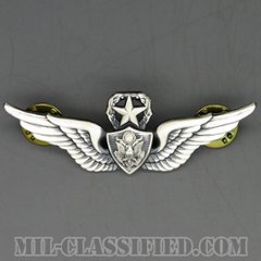 航空機搭乗員章 (マスター・エアクルー)（Aviation Badge (Aircrew), Master）[カラー/1960s/燻し銀（銀張り・Silver Filled）/バッジ/中古1点物]の画像