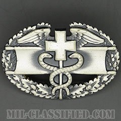 戦闘医療章 (ファースト)（Combat Medical Badge (CMB), First Award）[カラー/1960s/燻し銀（銀張り・Silver Filled）/バッジ/中古1点物]の画像