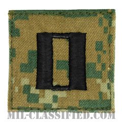 大尉（Captain (CPT)）[MARPAT/ウッドランド/海兵隊階級章/ベルクロ付パッチ]の画像