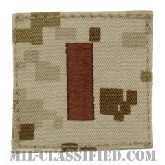 少尉（Second Lieutenant (2LT)）[MARPAT/デザート/海兵隊階級章/ベルクロ付パッチ]の画像