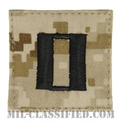 大尉（Captain (CPT)）[MARPAT/デザート/海兵隊階級章/ベルクロ付パッチ]の画像
