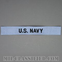 U.S.NAVY [シャンブレーシャツ用/海軍ネームテープ/生地テープパッチ]の画像