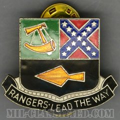 レンジャースクール (歩兵学校レンジャー部隊)（Ranger Department, Infantry School）[カラー/クレスト（Crest・DUI・DI）バッジ]の画像