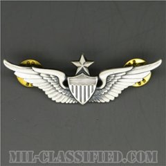 飛行士章 (シニア・パイロット)（Army Aviator (Pilot), Senior）[カラー/1960s/燻し銀（銀張り・Silver Filled）/バッジ/中古1点物]の画像
