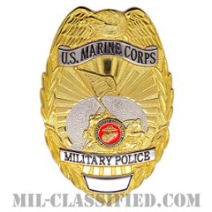 憲兵章 (海兵隊)（Marine Corps Military Police Badge）[カラー/鏡面仕上げ/ピンバック/バッジ]の画像