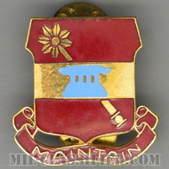 第703支援大隊（703rd Support Battalion）[カラー/クレスト（Crest・DUI・DI）バッジ/1950s/中古1点物]の画像