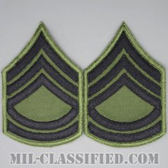 一等軍曹（Sergeant First Class (SFC)）[サブデュード/カットエッジ/階級章/パッチ/ペア（2枚1組）]の画像