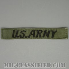 U.S.ARMY[サブデュード/横振り刺繍/ネームテープ/パッチ/中古1点物]の画像
