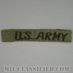 U.S.ARMY[サブデュード/横振り刺繍/ネームテープ/パッチ/中古1点物]の画像
