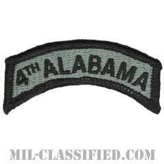 フォースアラバマタブ（4th Alabama Tab）[UCP（ACU）ブラックエッジ/メロウエッジ/ベルクロ付パッチ]の画像