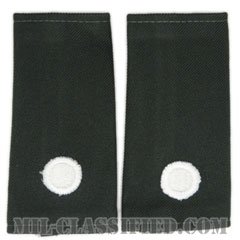少尉 (士官学生用)（Cadet, Second Lieutenant (2LT)）[グリーン/ショルダー階級章/ロングサイズ肩章/ペア（2枚1組）]の画像