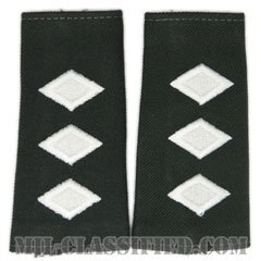 大佐 (士官学生用)（Cadet, Colonel (COL)）[グリーン/ショルダー階級章/ロングサイズ肩章/ペア（2枚1組）]の画像