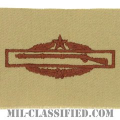 戦闘歩兵章 (セカンド)（Combat Infantryman Badge (CIB), Second Award）[デザート/パッチ]の画像