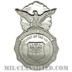 空軍警備隊章 (セキュリティーフォース)（Security Forces Badge）[カラー/鏡面仕上げ/バッジ/クラッチバック]の画像