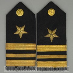 少佐 (一般兵科)（Line Officer, Lieutenant Commander）[海軍ショルダーボード階級章（男性用）/ペア（2枚1組）/中古1点物]の画像