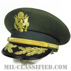陸軍将校（佐官）用制帽（Service Cap, Field Grade Officer）7 1/4（58cm）[グリーンユニフォーム用制帽/帽章付/中古1点物]の画像