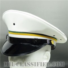 陸軍憲兵下士官・将校（尉官）用制帽（Service Cap, Military Police）7 3/4（62cm）[ミリタリーポリス用ホワイト制帽（サービスキャップ）/1974年ロット]の画像