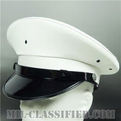 空軍警備隊下士官・将校（尉官）用制帽（Service Cap, Security Police）7 3/4（62cm）[セキュリティポリス用ホワイト制帽（サービスキャップ）/1974年ロット]の画像