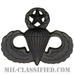 空挺章 (マスター)（Parachutist Badge, Master）[サブデュード（ブラックメタル）/バッジ]の画像