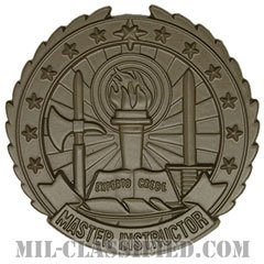 指導者章 (マスター・インストラクター)（Instructor Badge, Master）[サブデュード（ブラックメタル）/バッジ]の画像