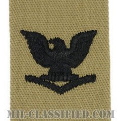 三等兵曹（Petty Officer Third Class）[デザート/海軍階級章/生地テープパッチ/ペア（2枚1組）]の画像