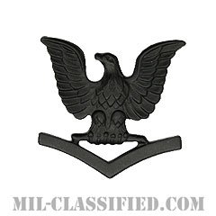 三等兵曹（Petty Officer Third Class）[サブデュード（ブラックメタル）/海軍階級章/キャップ用/バッジ]の画像