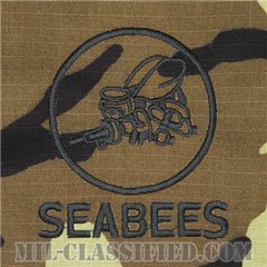 Naval Construction Battalion (Seabee) [サブデュード/ウッドランド（リップストップ）/パッチ（ポケット）]の画像