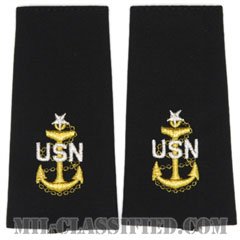 上級上等兵曹（Senior Chief Petty Officer）[ショルダー階級章/ペア（2枚1組）]の画像