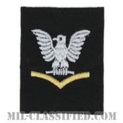三等兵曹（ゴールド）（Petty Officer Third Class, Good conduct）[コールドウェザーパーカー用（ブラック）スライドオン階級章]の画像