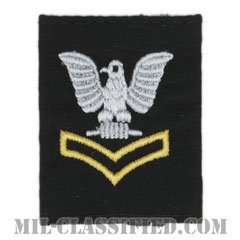 二等兵曹（ゴールド）（Petty Officer Second Class, Good conduct）[コールドウェザーパーカー用（ブラック）スライドオン階級章]の画像