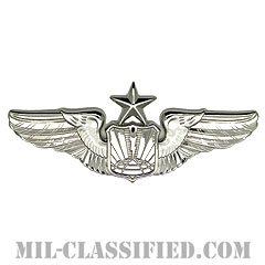 遠隔操縦航空機縦士章 (シニア・パイロット)（Remotely Piloted Aircraft Pilot Badge, Senior）[カラー/鏡面仕上げ/バッジ]の画像