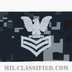 一等兵曹（Petty Officer First Class）[NWU Type1/キャップ用階級章/生地テープパッチ]の画像