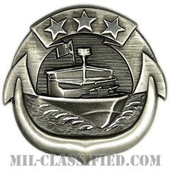 Small Craft Petty Officer in Charge [カラー/燻し銀/バッジ]の画像