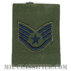 軍曹（Staff Sergeant）[サブデュード（Subdued）/ゴアテックスパーカー用スライドオン空軍階級章]の画像
