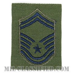 上級曹長（Senior Master Sergeant）[サブデュード（Subdued）/ゴアテックスパーカー用スライドオン空軍階級章]の画像