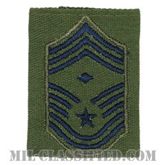 先任最上級曹長（First Sergeant (E-9)）[サブデュード（Subdued）/ゴアテックスパーカー用スライドオン空軍階級章]の画像